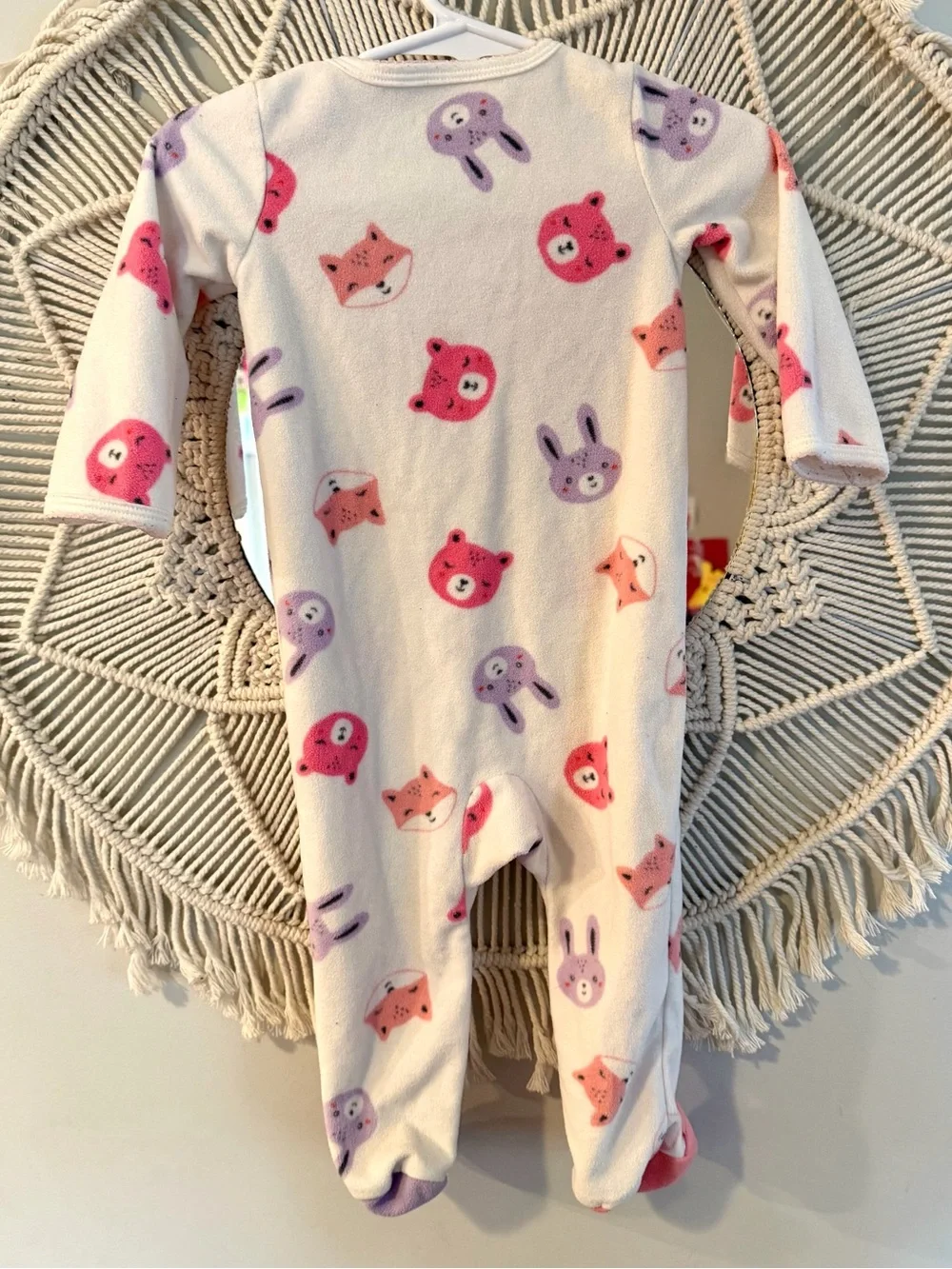 Carter's Woodland Creatures Zip-Up Fleece Sleep & Play One Piece Baby Girl 9M
